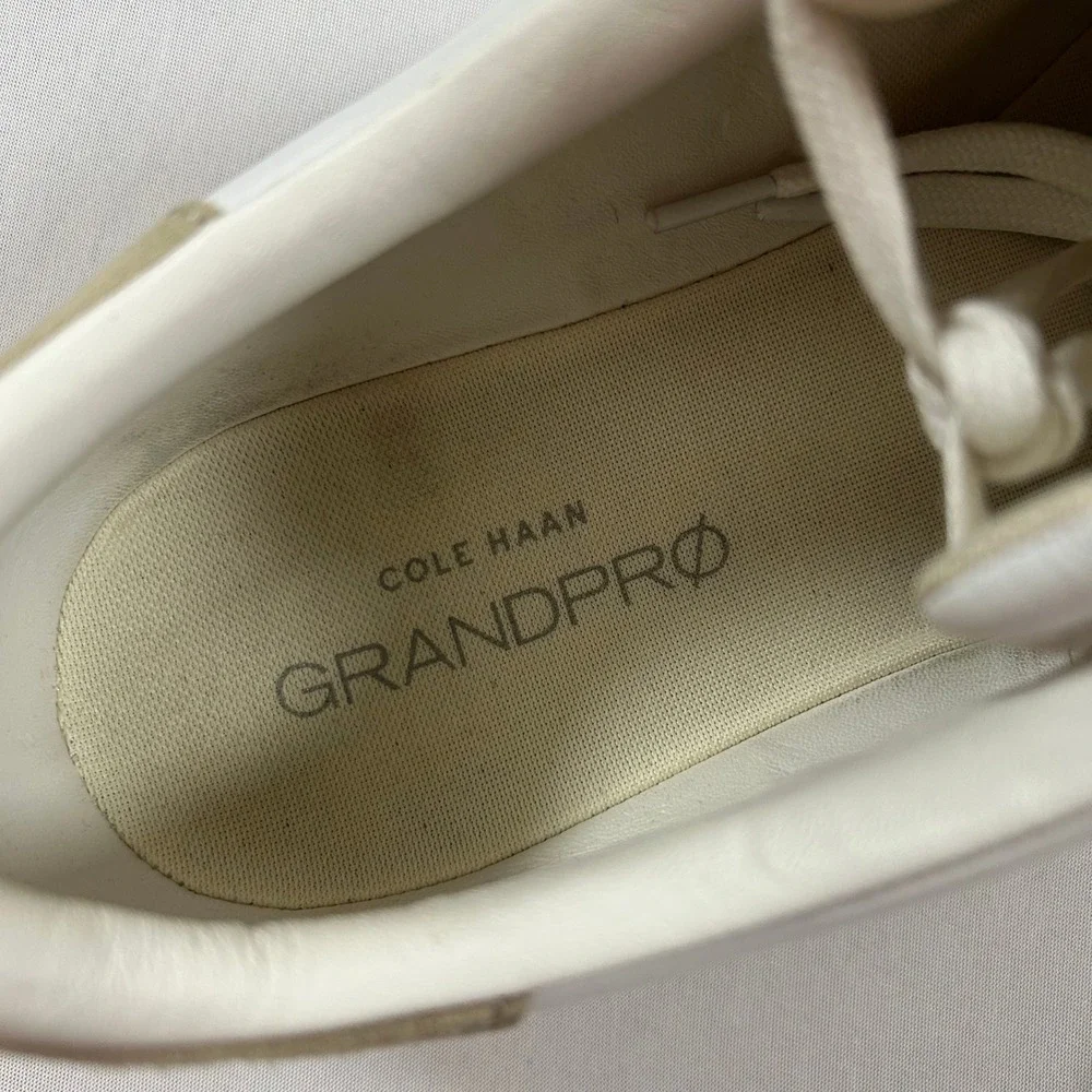 Cole Haan GrandPro Rally Court Sneaker Mens 13 White‎ Leather Low Top Tennis